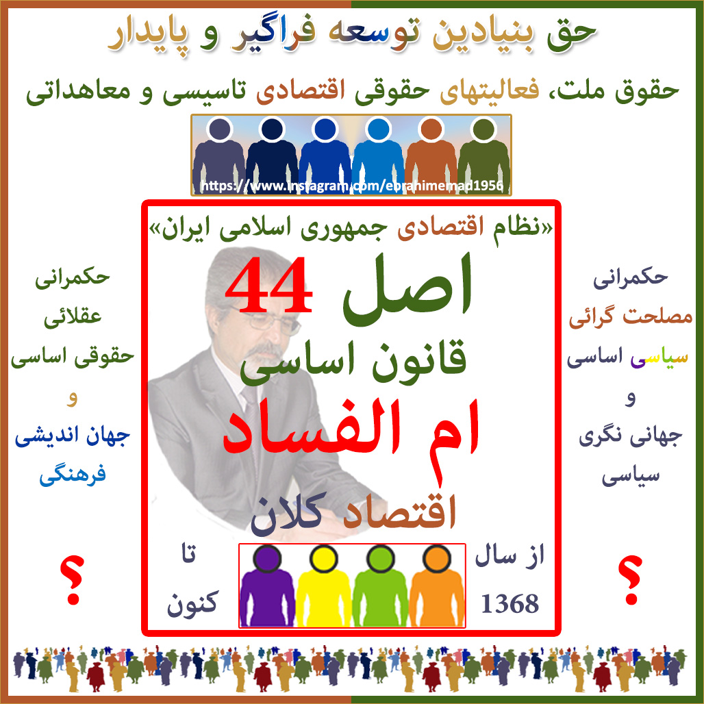 E. EMAD, l'Article 44 de la Constitution iranienne et la NVDD.
		 