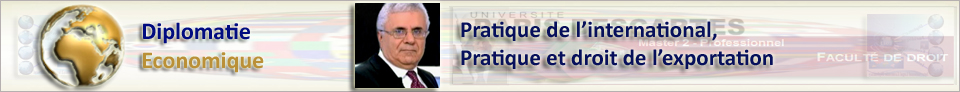 >> Site > Master professionnel > Master 2  >  Domaine : Sciences juridiques, conomiques et de gestion > Mention : Pratique de l'international  >  Spcialit : Pratique et droit de l'exportation >  Lieu d'enseignement  >  Univesit Paris Descartes > Facult de Droit  >  Enseignant responsable : Monsieur Ali KHAVAND, Matre de confrences...  (Suite)